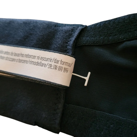 Victoria's Secret Dream Angels Lined Demi Lace Fur Trim Black Bra Size 36DDD - Picture 10 of 10